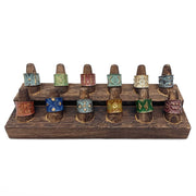 Brass Patina Ring Prepack - 12 Rings and Wooden Display