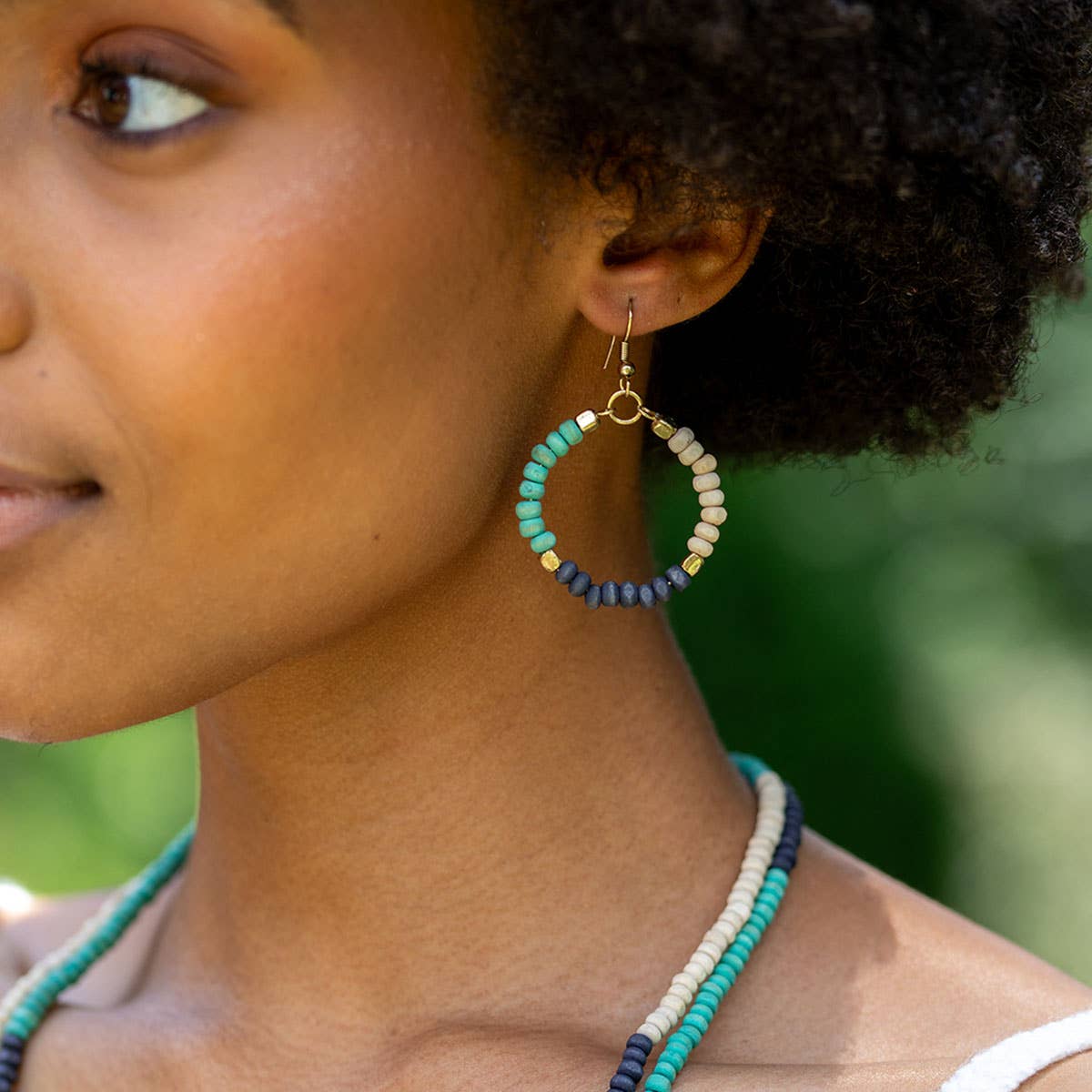 Prismatic Hues Hoop Earrings Pre-Pack - With Display