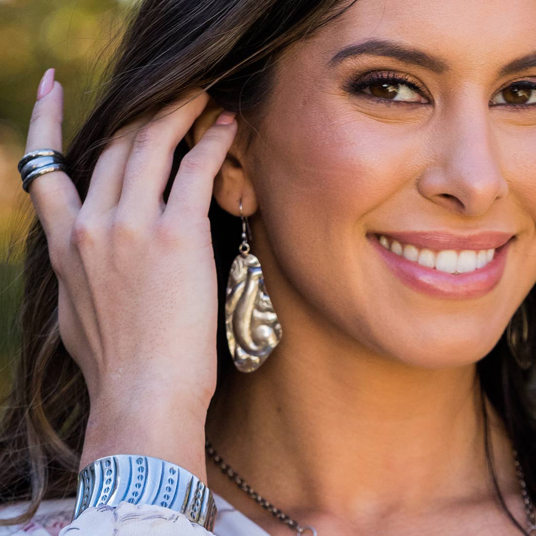 Kashi Collection Earrings - Embossed Florals