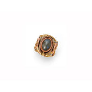 Mixed Metal and Labradorite Stone Ring