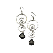 Banjara Kambaba Jasper Double Spiral Earrings
