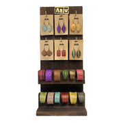Copper Patina Bracelet and Earring Prepack with Display