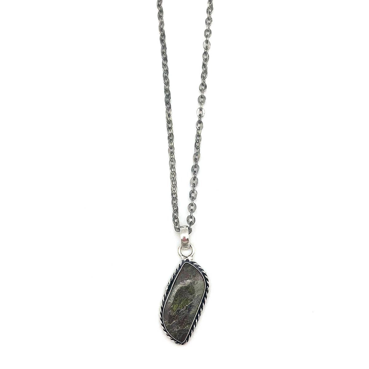Handcrafted Semiprecious Stone Necklace - Dragon Stone
