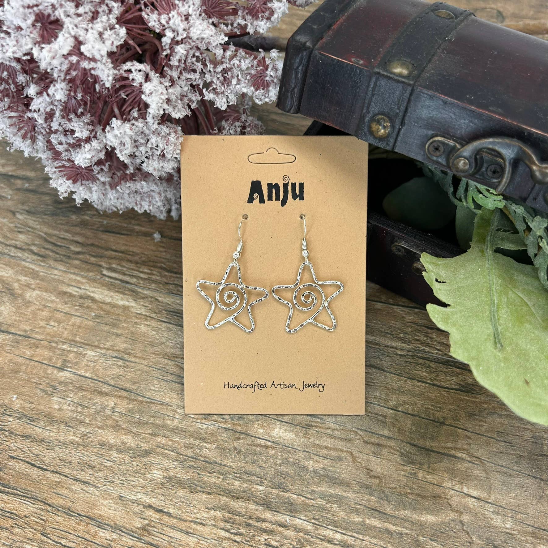 Silver Plated Earrings - Smaller Size Starfish