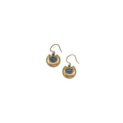 Tanvi Gold Smooth Crescent Moon with Labradorite Earrings