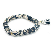 Aasha Monochrome Stackable Tassel Kantha Handcraft Bracelet