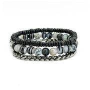 Aadi Shadow Wood Bracelet Trio Set