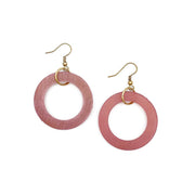Omala Heliotrope Collection Earrings - Pink Ring