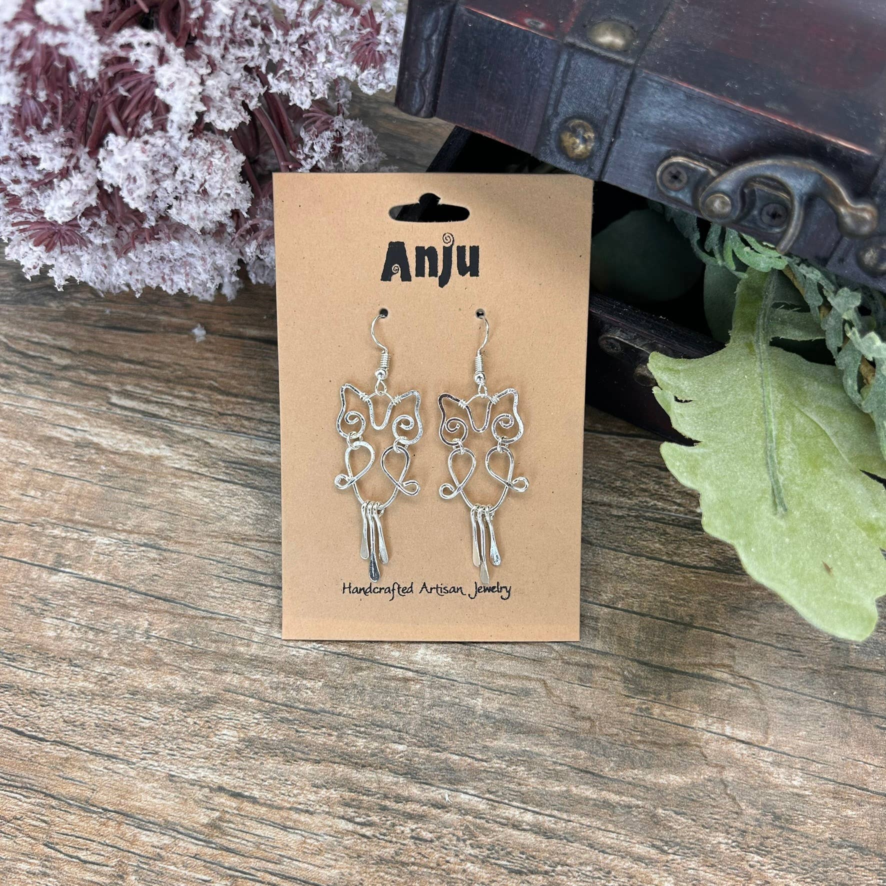 Silver Plated Earrings - Smaller Size Owl