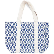 Handcrafted Canvas Bag with Block-Printed Captivating Blooms