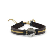 Pull Tie Leather Bracelet - Pine Tree