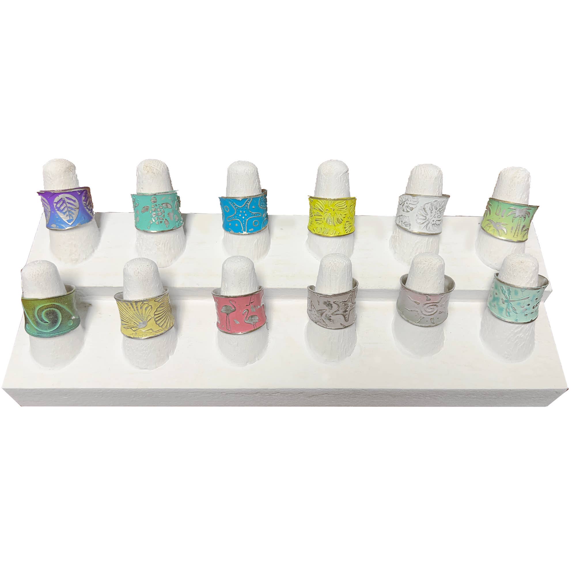 Silver Patina Ring Prepack - 12 Rings