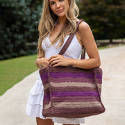Anya Bag - Large Box Bag with lining -  Brown tones