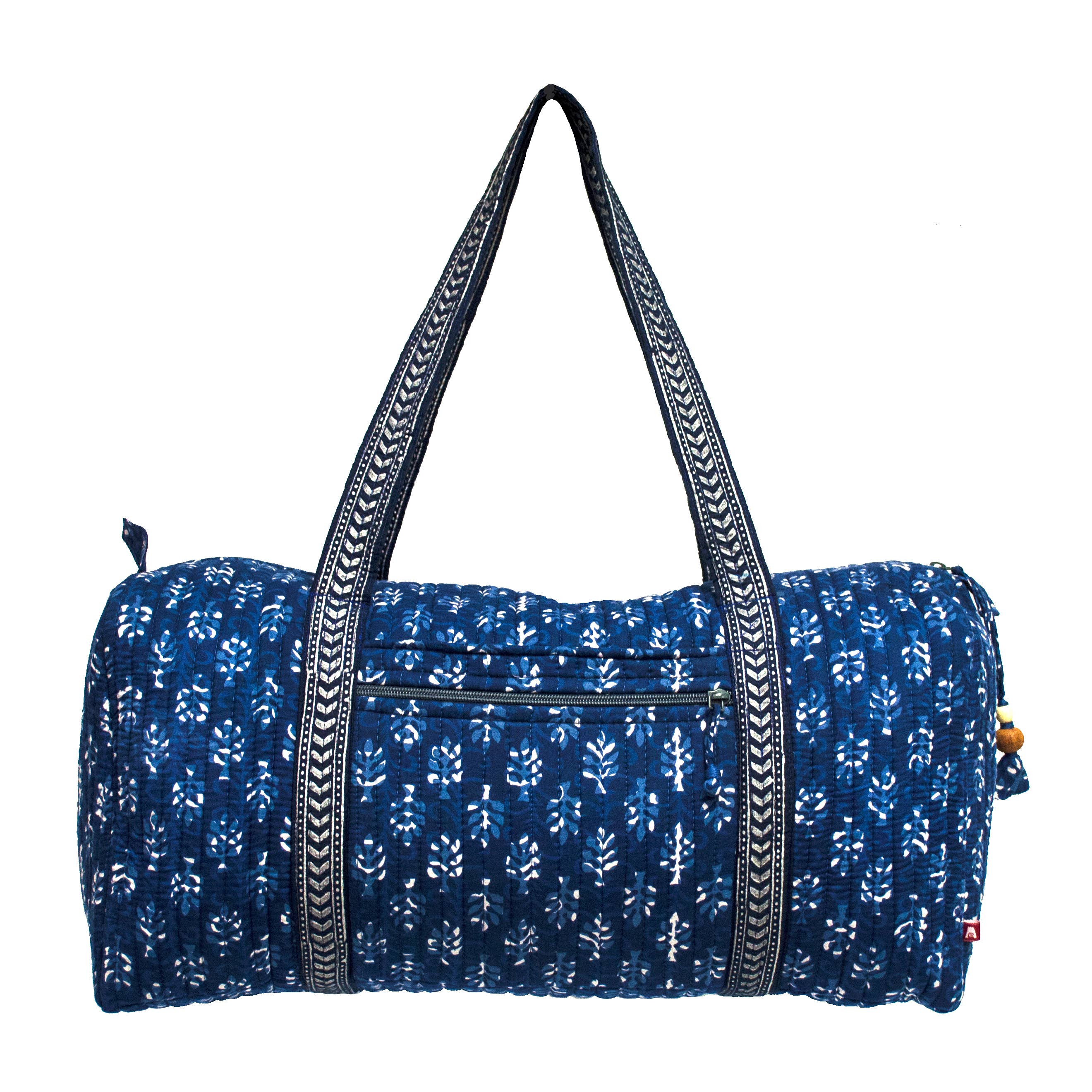 Serenity XL Duffle Bag - Block Printed Organic Cotton