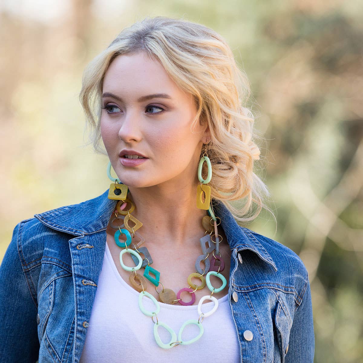 Omala Pleasing Pastels Collection Necklace - Double Strand