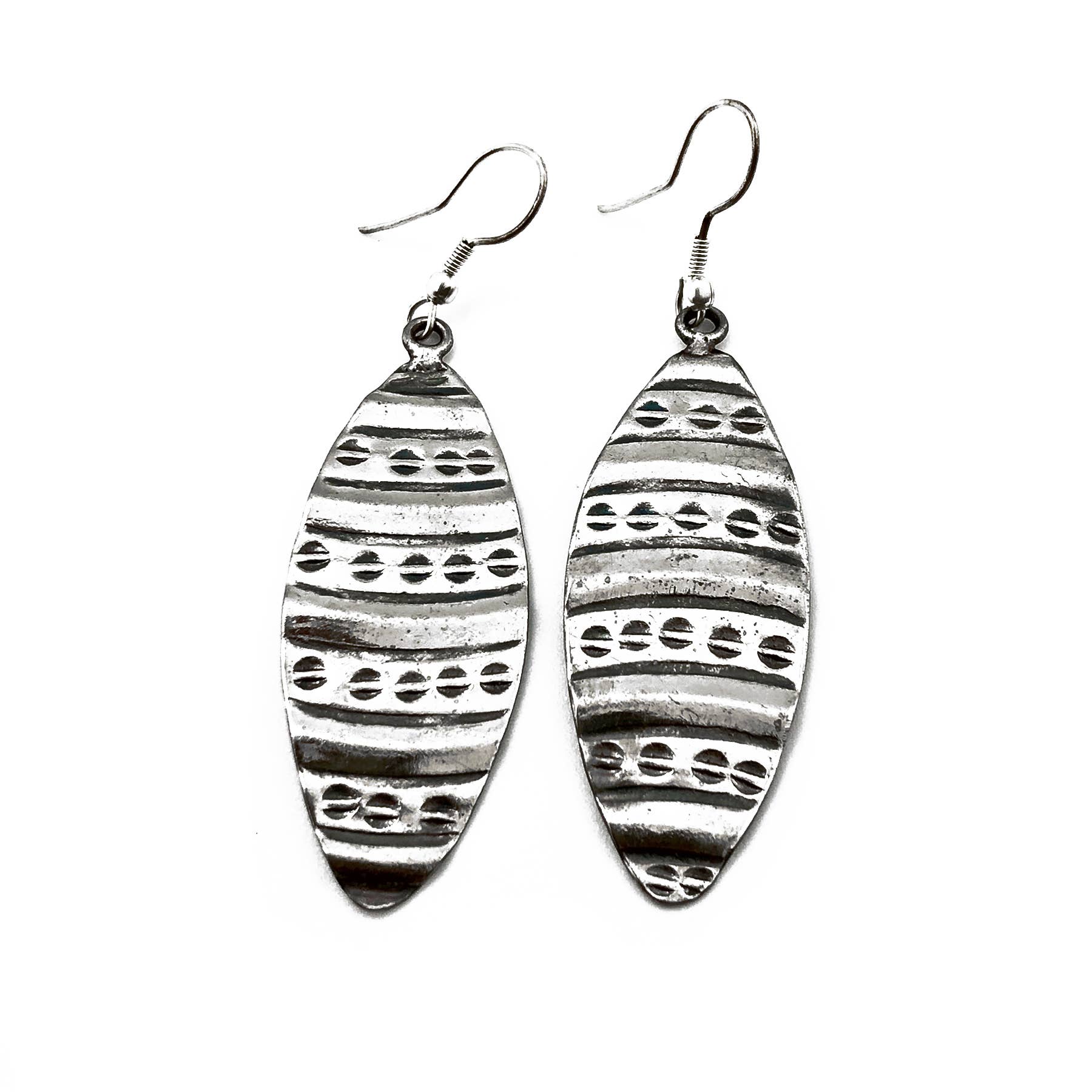 Kashi Collection Earrings - Striped with Half Circles