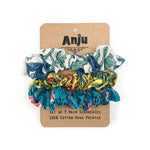 Block Printed Hair Accessories - Three Small Scrunchies