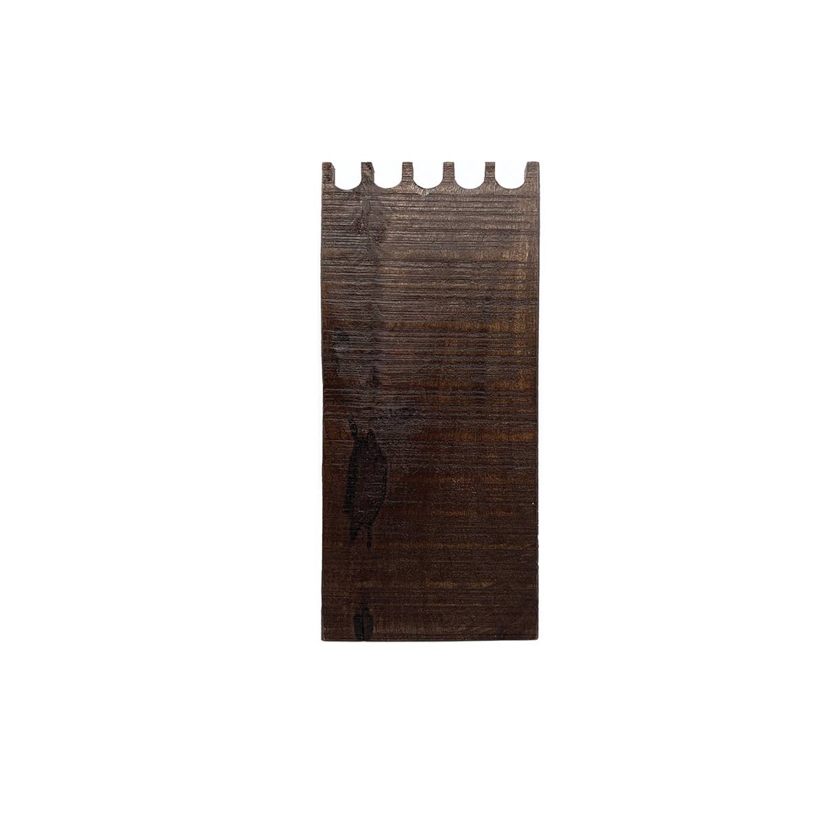 Wooden Necklace Display - Narrow Multi Necklace Brown 12"