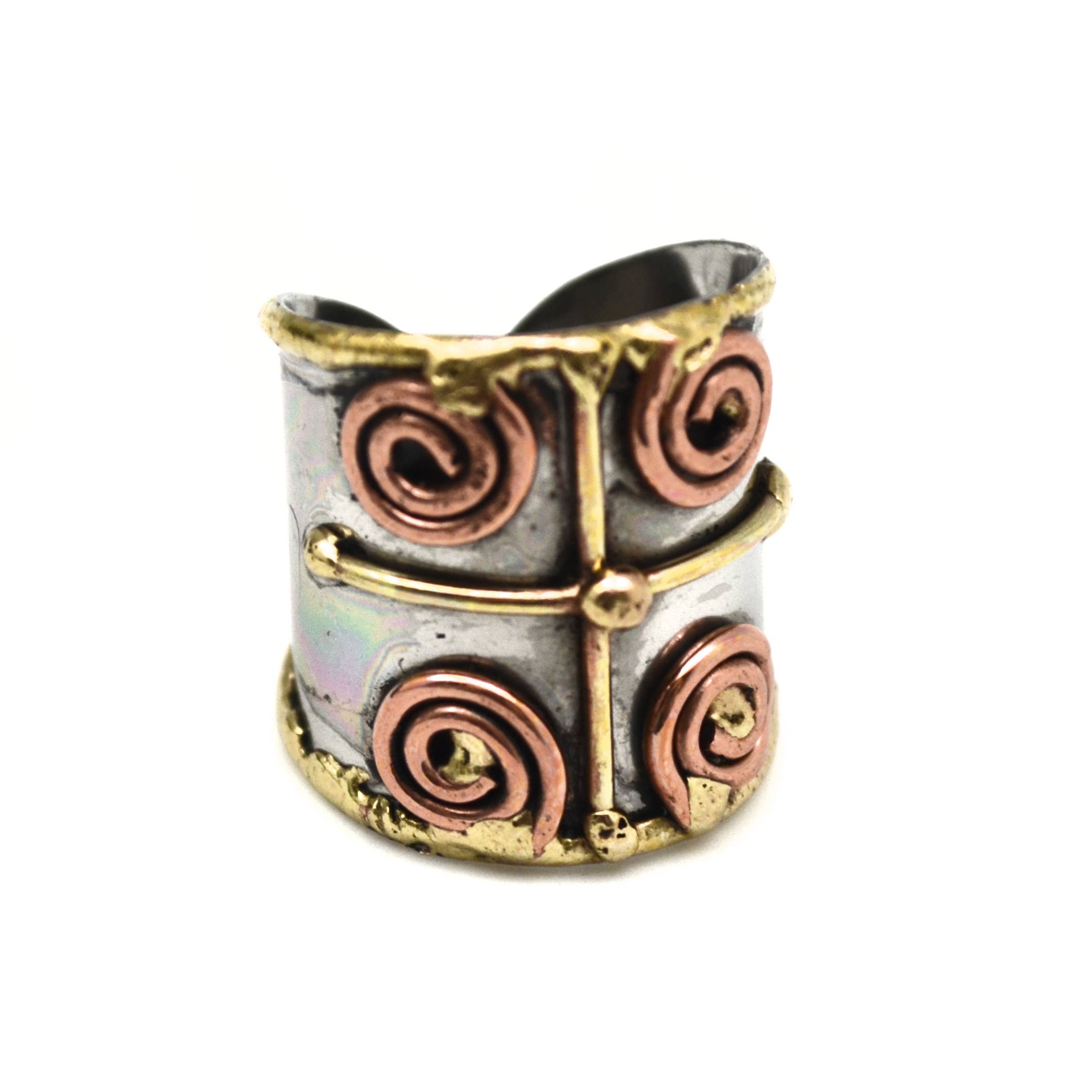 Mixed Metal Cuff Ring