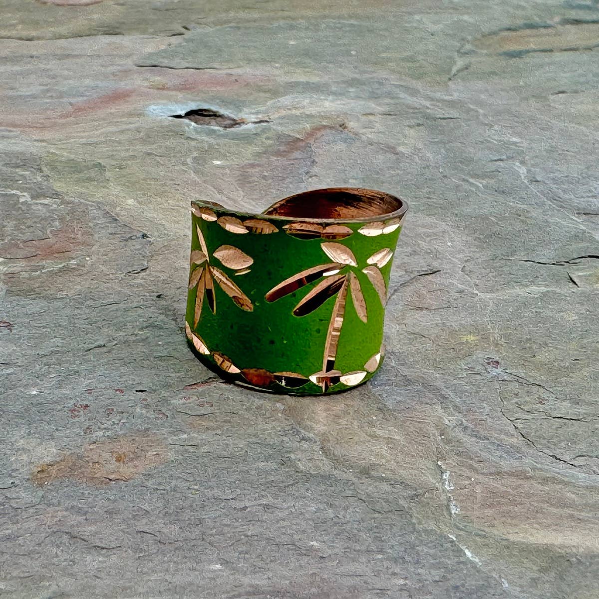 Patina Palm Paradise Ring