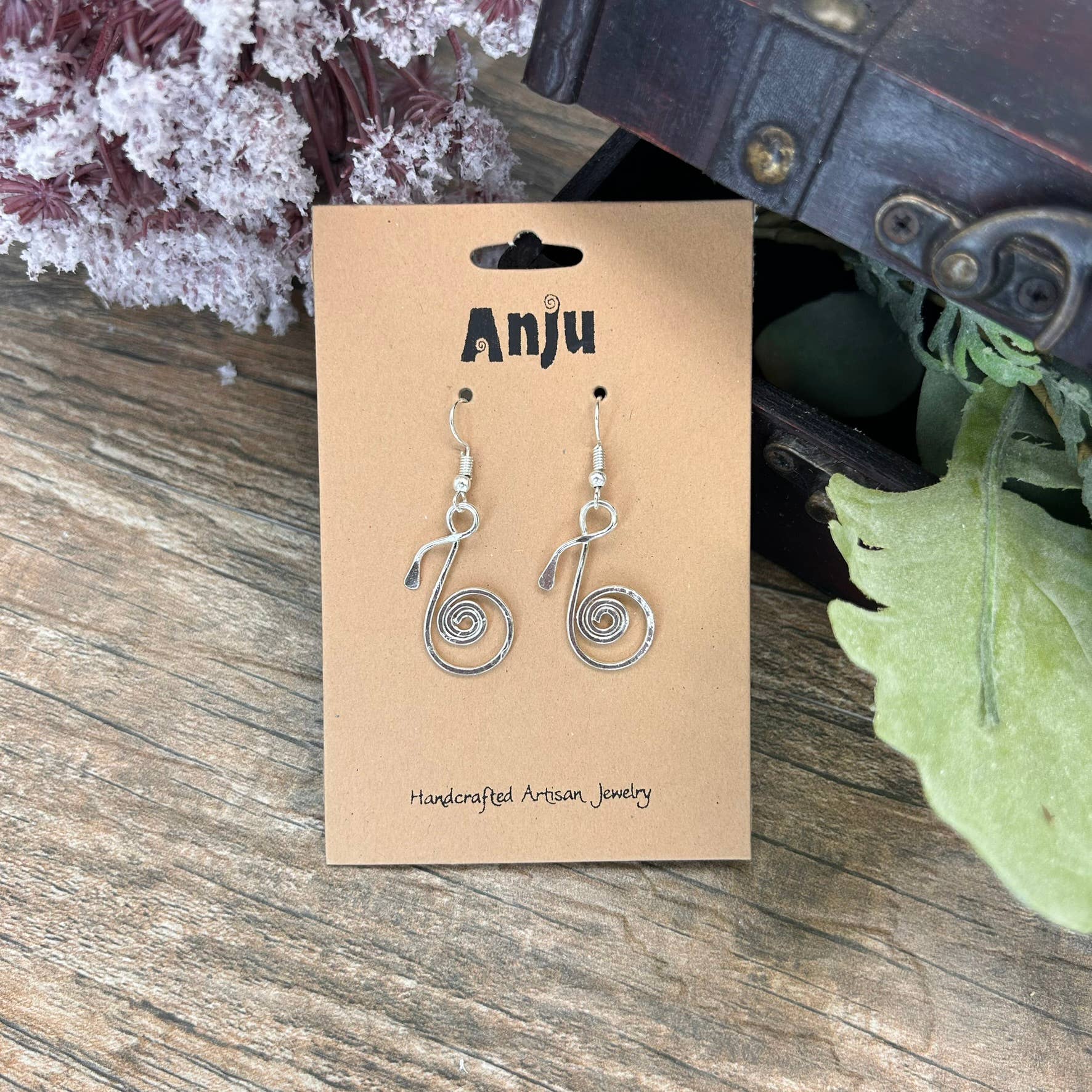 Silver Plated Earrings - Smaller Size Music Note