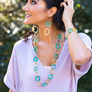 Pleasing Pastels Collection Necklace - Small Open Rings