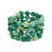 Aasha Seagrass Coil Kantha Beaded & Handcrafted Bracelet