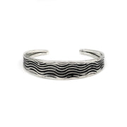 Banjara Collection Etched Cuff Bracelet - Waves
