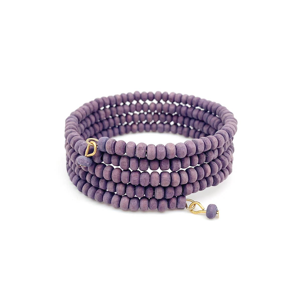 Sachi Chromatic Hues - Purple Coil Bracelet