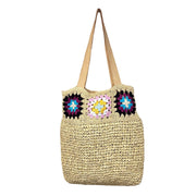 Nola Cotton Crochet and Raffia Shoulder Bags