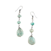 Banjara Semi-Precious Stone Earrings - Amazonite