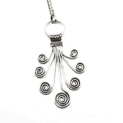 Handcrafted Banjara Spirals Pendant Long Necklace