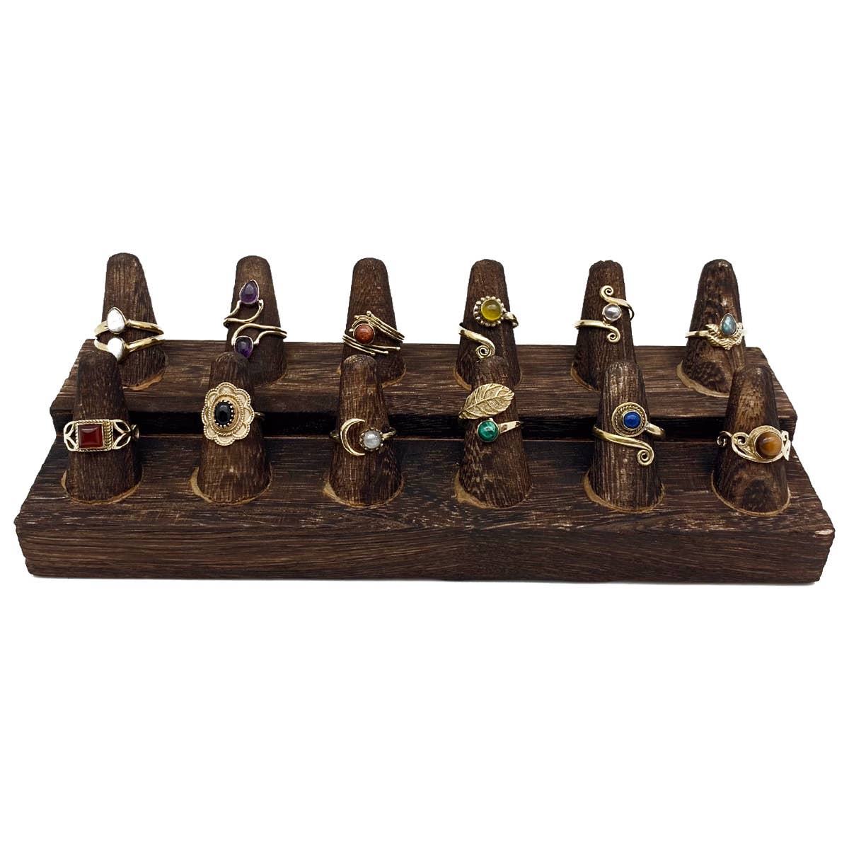 Tanvi Collection Ring Prepack - 12 Gold Rings and Display