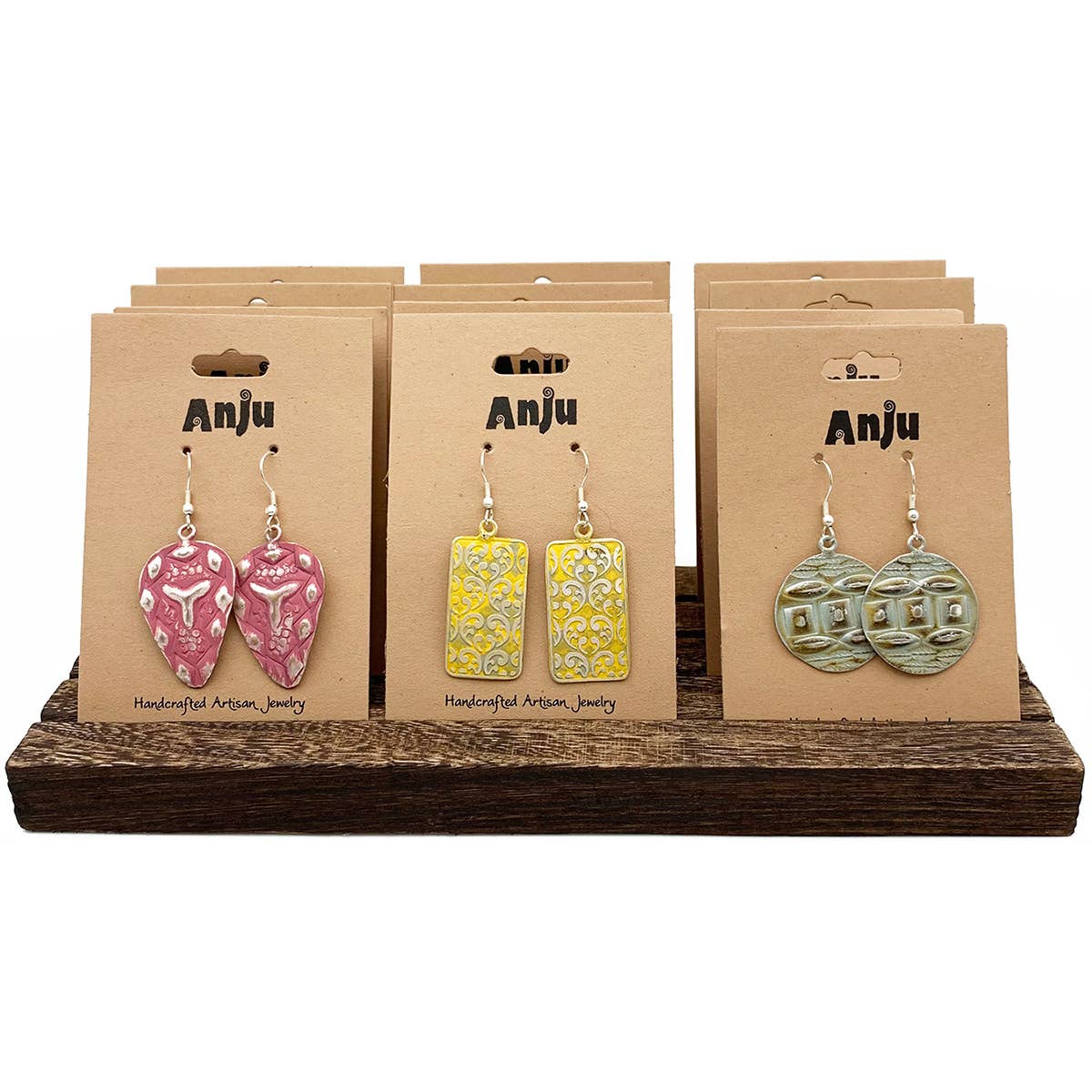 Silver Patina Earrings Prepack without Display