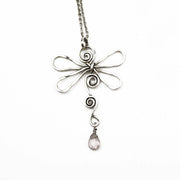 Banjara Quartz Dragonfly Necklace