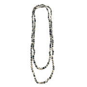 Aasha Monochrome Kantha Layered & Handcrafted Necklace.