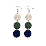 Omala Misty Greens Collection Earrings - Small Circles