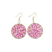 Seed Bead Sprinkle Earrings - Multiple Color Styles