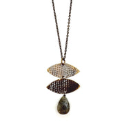 Banjara Collection Necklace - Labradorite, Brass Marquises