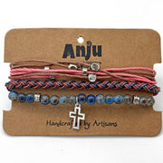 Weave & Wander Dusky Dreams Trio Bracelet Set