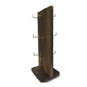 Double Sided Wooden Spinner Display - 6 Hooks On Each Side