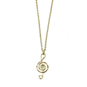 Gold Plated Necklace - Smaller Size Treble Clef