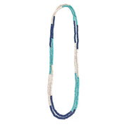 Prismatic Hues Necklace - Turquoise, Black, White