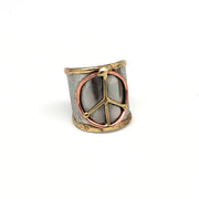 Mixed Metal Cuff Ring