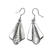 Kashi Collection Earrings - Hammered and Smooth Triangular