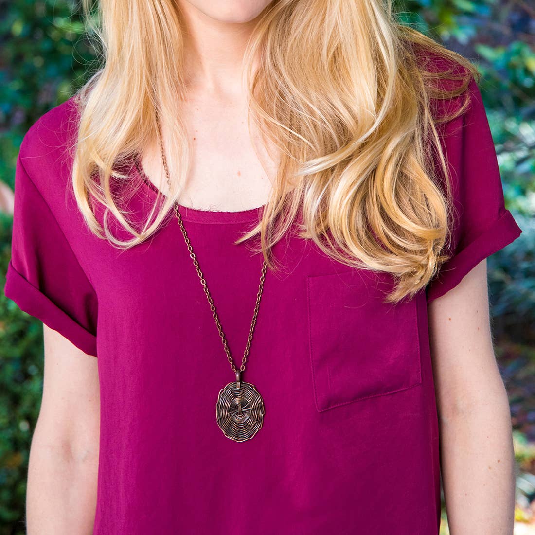 Basket Weave Pendant Necklaces Prepack with T-Bar Display