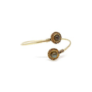 Tanvi Collection Bangle Bracelet - Gold and Labradorite