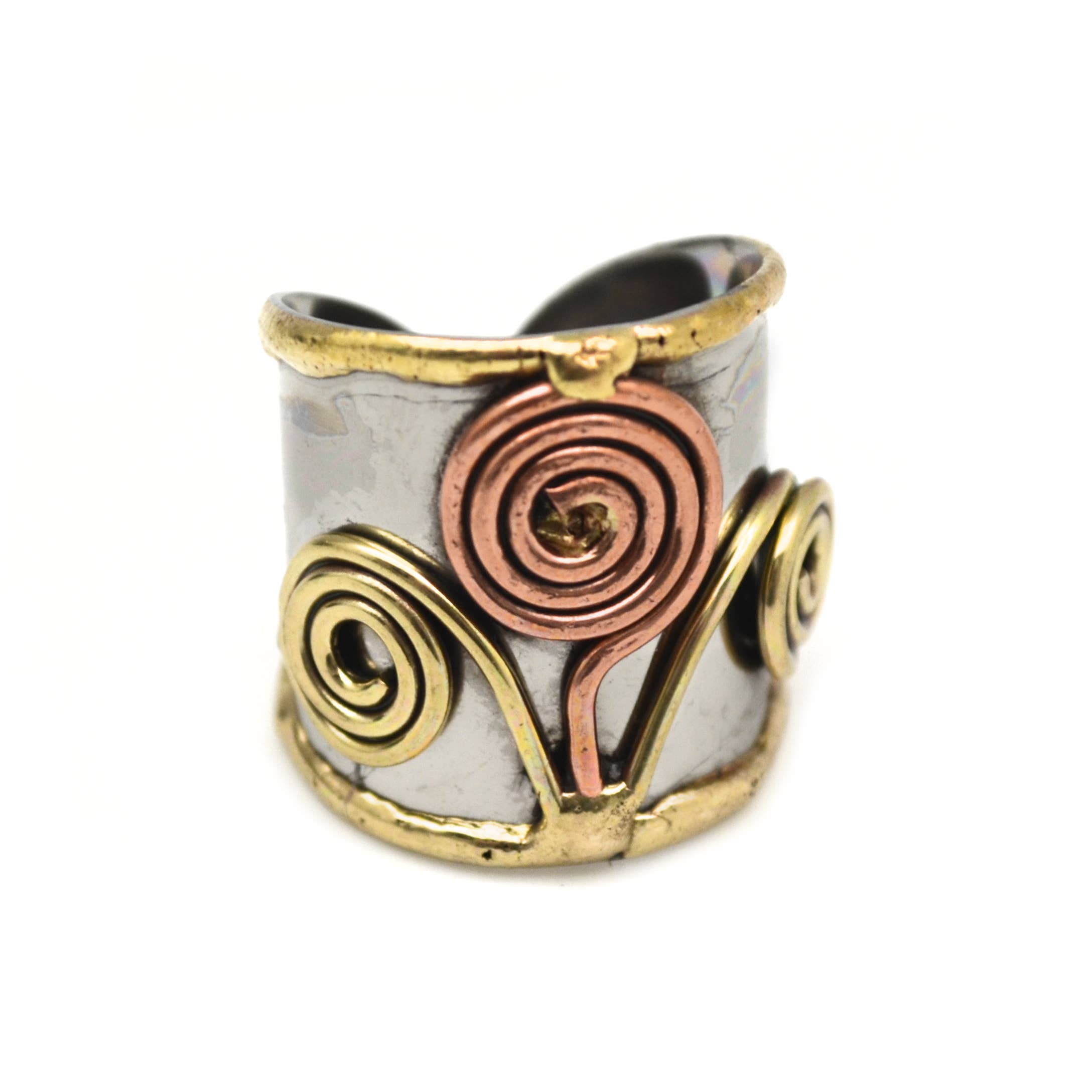 Mixed Metal Cuff Ring