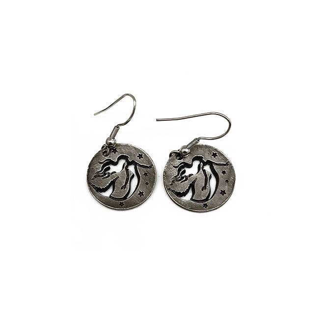 Pewter Earrings - Mermaid