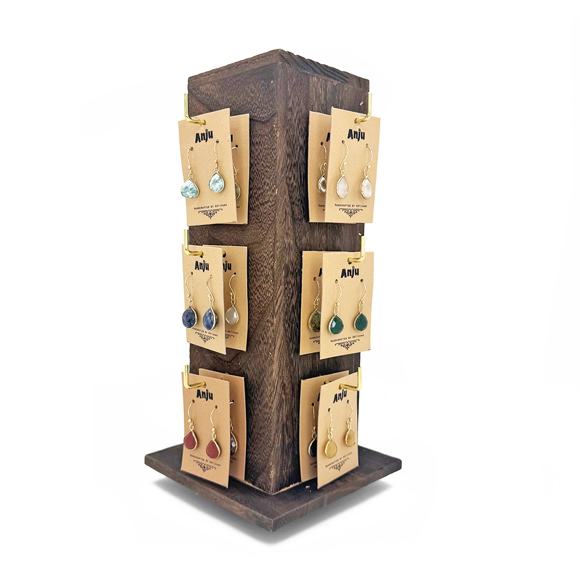 Goldplate Semiprecious stone Earring Pre-Pack (No Display)